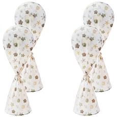 電風扇防塵套 長款 4個, 秋色小花