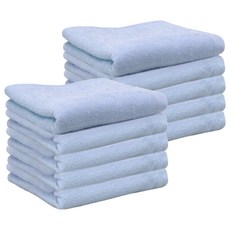 Songwol 松月 CS32 洗臉毛巾 55g 30支紗, 天藍色, 10個