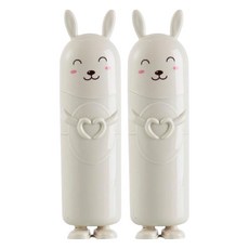 THE ZAKKA 愛你兔子牙刷盒, 淺褐色, 2個