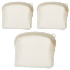 셰프토프 둥근 실리콘 지퍼백, 중, 1개입, 3개