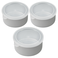 日本 echo 附蓋不鏽鋼盒 12cm 深圓 3個, 1組