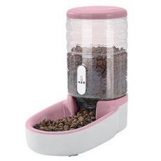 正道寵物 寵物自動餵食器, 粉紅色, 480g, 1個