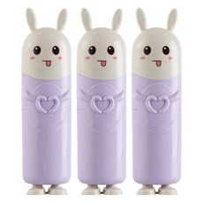 THE ZAKKA 愛你兔子牙刷盒, 紫色, 3個