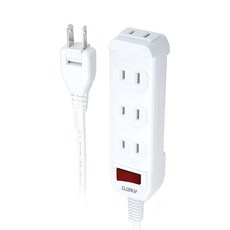 RASTO FE1 一開四插二孔延長線 白色, 1.8m, 1條