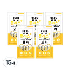 인터펫코리아 챱챱플러스 짜먹는 강아지 유산균 파우치, 오리맛, 60g, 15개