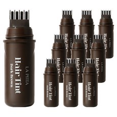 라피타 새치커버 헤어틴트 10ml, 다크브라운, 10개