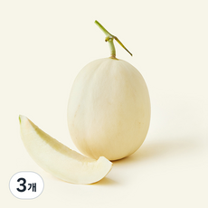 하늘그린 천안 수신 백자 메론, 3개, 1.6kg