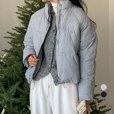 afinar 女款高領短鋪棉外套