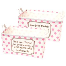 THE ZAKKA 方形圓點布籃, Q301ZHSB168, 2個