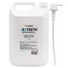 JESTEETH 全璟 齒潔適 無酒精配方 矯正專用含氟漱口水 附壓頭, 4L, 1桶