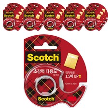 3M 多用途膠帶超強膠帶座 12mm x 20m, 混色, 16個