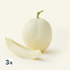 하늘그린 천안 수신 백자 메론, 3개, 1.8kg