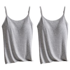 티에스에이치 모달 리브드 캐미솔 통기성 브라탑 2p