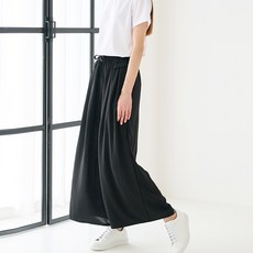 MerryRosy 女款口袋寬版鬆緊帶九分褲