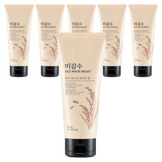 THE FACE SHOP 菲詩小舖 米感水透亮米糠潔面乳, 150ml, 6條