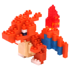 nanoblock 迷你積木 噴火龍, 200塊, 適合12歲以上, 1入