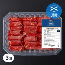 굿미트찹 호주산 우목심 돌돌말이 샤브용 (냉동), 700g, 3개