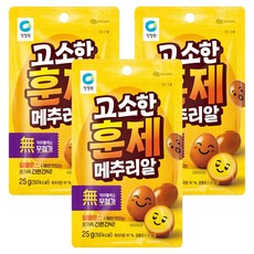 청정원 고소한 훈제 메추리알, 25g, 3개