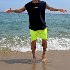 파이브라지 빅사이즈 포켓 사이드 포인트 스윔 팬츠