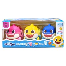 IWill COMPANY 鯊魚寶寶 嬰兒球搖鈴迷你車 3件組, 1套, 混色