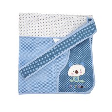 맘스베베 베어 5부 망사 포대기, 블루