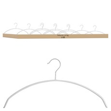 NATURE LIVING 防滑毛衣衣架, 白色, 10個