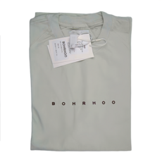 BOHRHOO 24SS 簡約字母印花短袖 冷白 XXL 100%棉