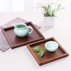 For Me For You 高級方形附手把木托盤2件組, 單一顏色, 1個