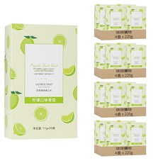 咪咪購物 旅行便攜隨身漱口水 檸檬口味 20條/盒 清新口氣, 16盒, 220g