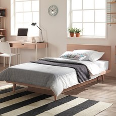 리바트 토스트 네츄럴 침대+엔슬립 E3 마이크로 포켓스프링 매트리스, 네추럴오크