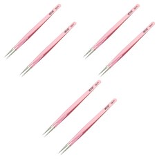 VETUS 프리미엄 트위져 스테인리스 정밀 핀셋 CS-11, 6개