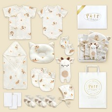 ikii 孩童短袖衣用品禮盒 15件組+購物袋