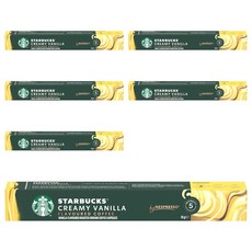 STARBUCKS 星巴克 香草風味咖啡膠囊 Nespresso咖啡機適用, 5.1g, 10顆, 6盒