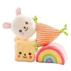 Combi 康貝 軟布積木組 感覺統合啟蒙玩具 0-24個月適用, 多色, 1組