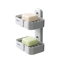 懸掛方盒肥皂盤 L, 混色, 1個