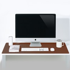 미소로운 와이드 논슬립 테이블 데스크 매트, 브라운