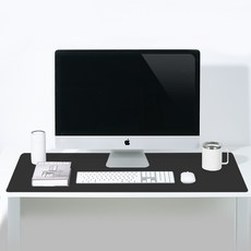 미소로운 와이드 논슬립 테이블 데스크 매트, 블랙