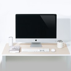 미소로운 와이드 논슬립 테이블 데스크 매트, 소프트베이지