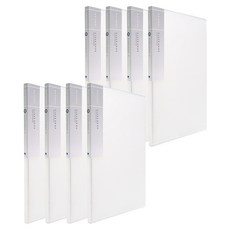 Heemang 自然透明文件夾 20頁固定型, 白色, 8入