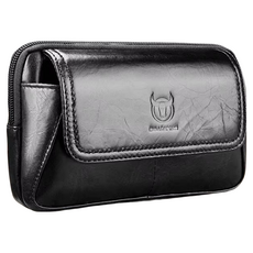 BULLCAPTAIN 真皮頭層牛皮多款式男士腰包手機包 LB775