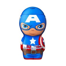 MARVEL 漫威 美國隊長 2合1沐浴洗髮精, 400ml, 1瓶