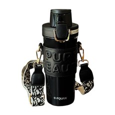 Beauty life 邁可 雙飲不鏽鋼保溫杯 680ml, 黑色, 1個