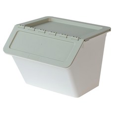 SHUTER 樹德 大嘴鳥家用整理箱 15L MHB-3332, 淺黛綠色 + 雪白色, 1個