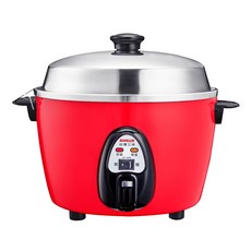 SANLUX 台灣三洋電鍋 EC-10AS, 10人份, #304不鏽鋼配件, 獨立保溫開關, 鍋蓋架設計