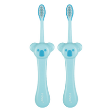 喜多 造型兒童牙刷, 藍, 1支, 2支, 2-6歲