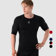 Armedes 男士奢華網眼短袖 Tech Fit 打底上衣 R-132