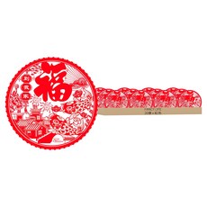 FANCY LIFE 福字靜電貼 福到我家 20入 1包, 紅色