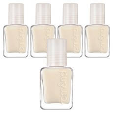 롬앤 무드 페블 하드너, 01 코팅 밀크, 7ml, 5개