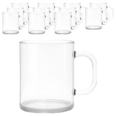 리빙메이트 국산 트라이탄 안깨지는 머그컵 480ml, 투명, 12개
