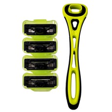 KAI 貝印 Xfit 5刀刃刮鬍刀 + 4替刃刮鬍刀架 XF5-4BS5 + 刀片 33mm, 4個裝, 1組